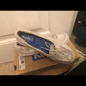 Keds shoes Metallic silver Gently used